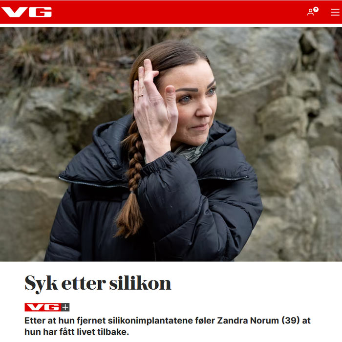 Faksimile artikkel i VG om Zandra