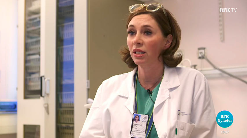 Hilde Bjærke - ansiktslammelse Hilde Bjerke NRK