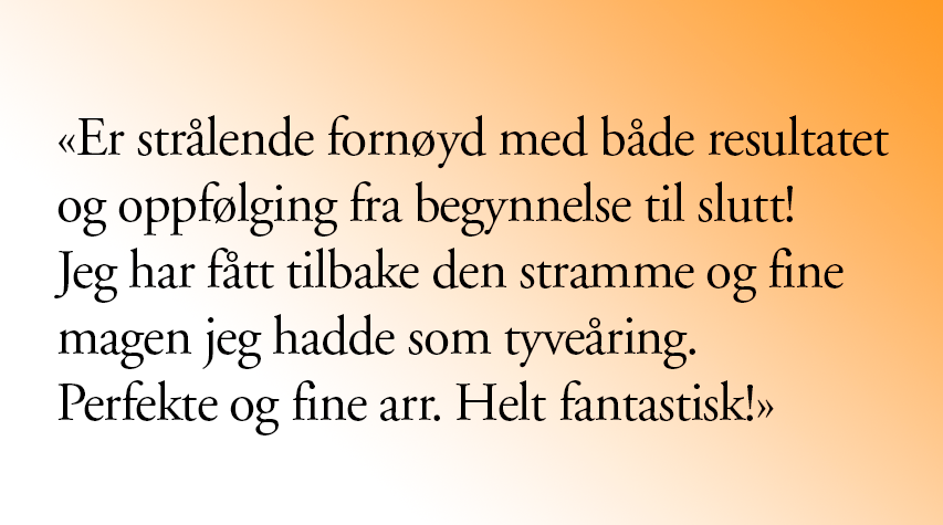 bukplastikk pasientsitat