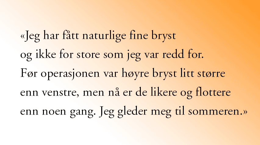 brystforstørrelse med silikon