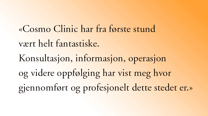 Pasientsitat fantastisk plastisk kirurgi