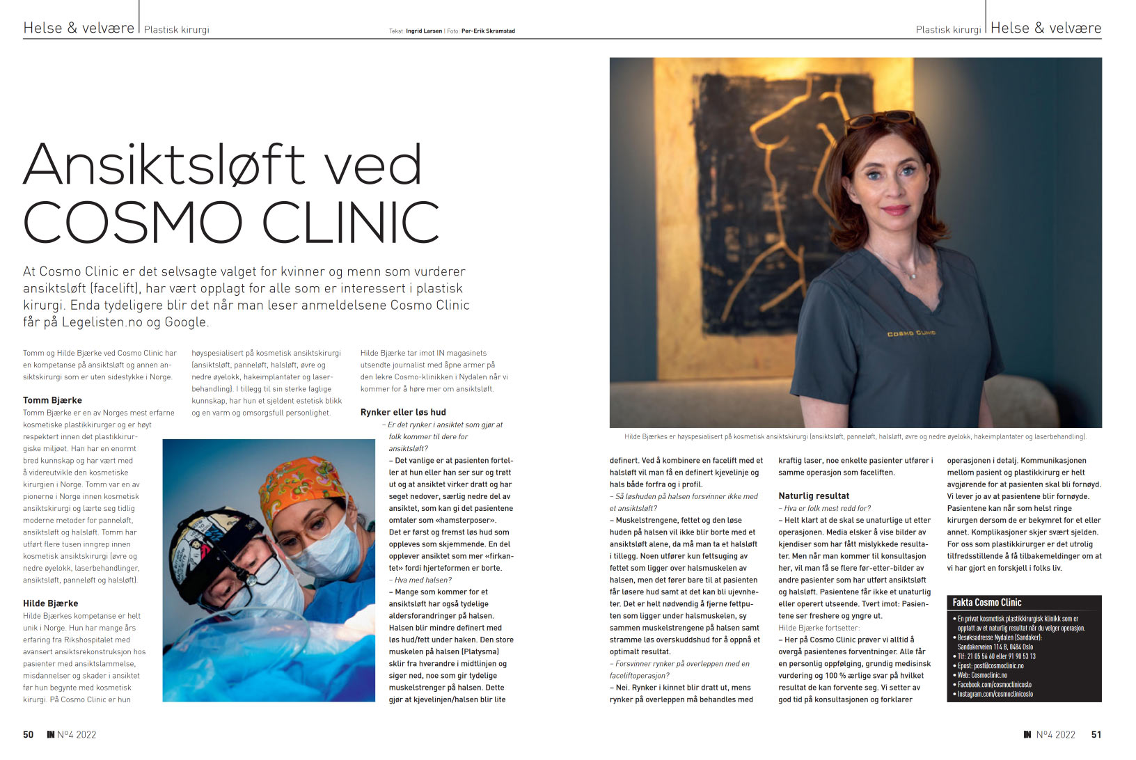 Ansiktsløft ved Cosmo Clinic