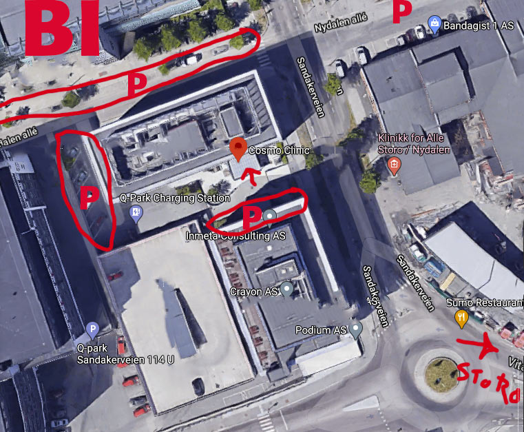 kart cosmo street parkering